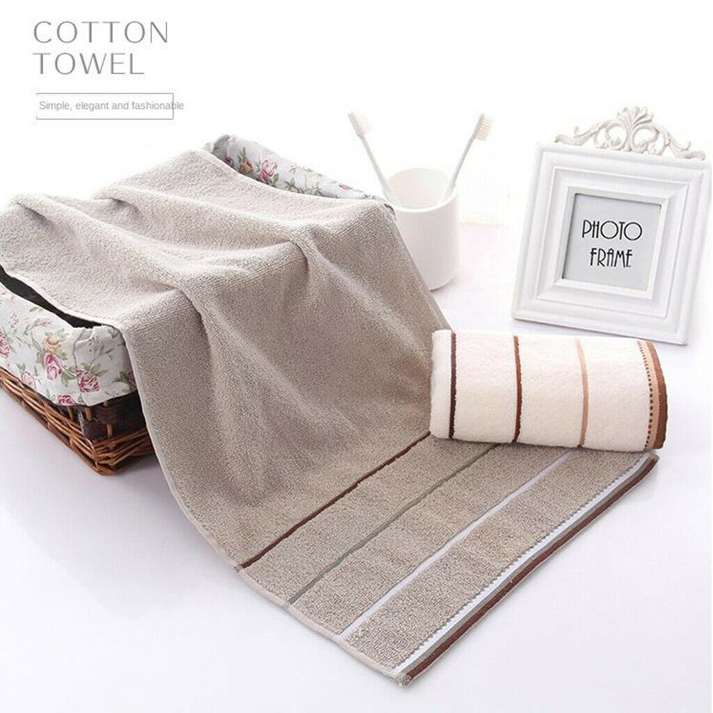 2 Pieces Soft Cotton Towels Hand Hair Home Towels Sets Washcloths Adults