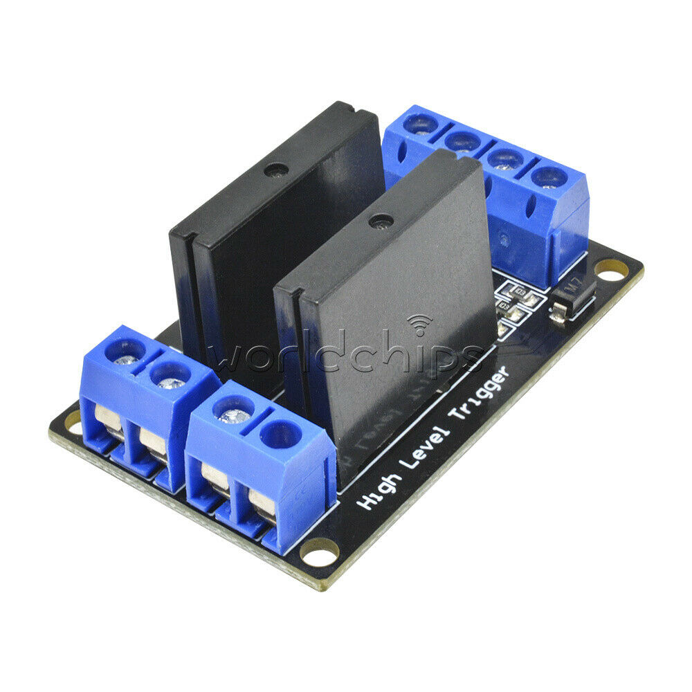 5V DC 2 Channel Solid-State Relay Board module High Level fuse for arduino