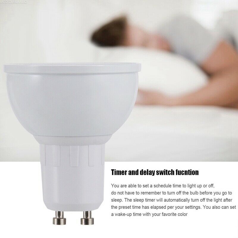 GU10 LED Bulbs WiFi Smart Light Bulb 5W LED Spotlight Multicolor Lights DimmabD1