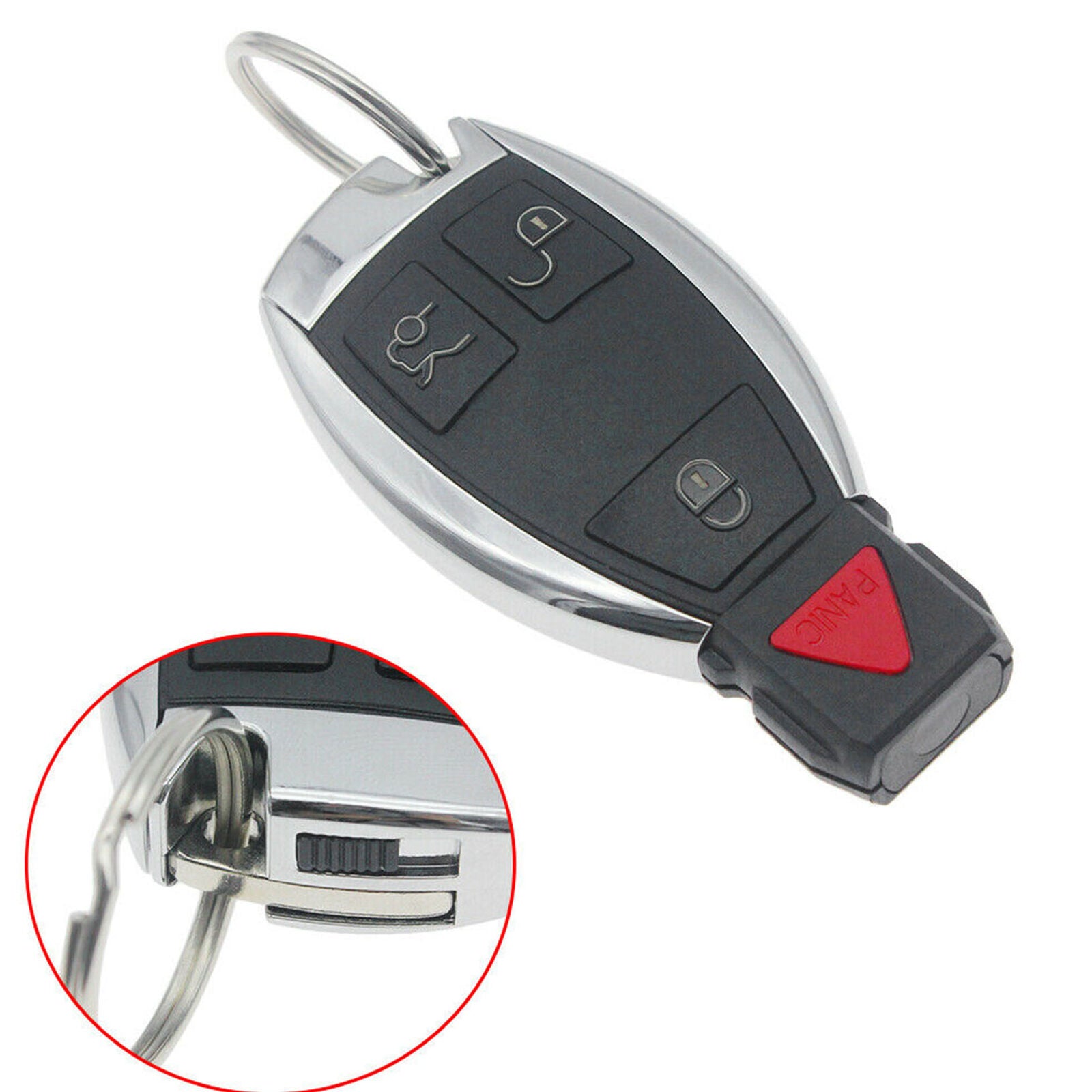 3+1 Button Car Key Fob IYZ3312 IYZDC Replacement Remote Fit for Mercedes Benz