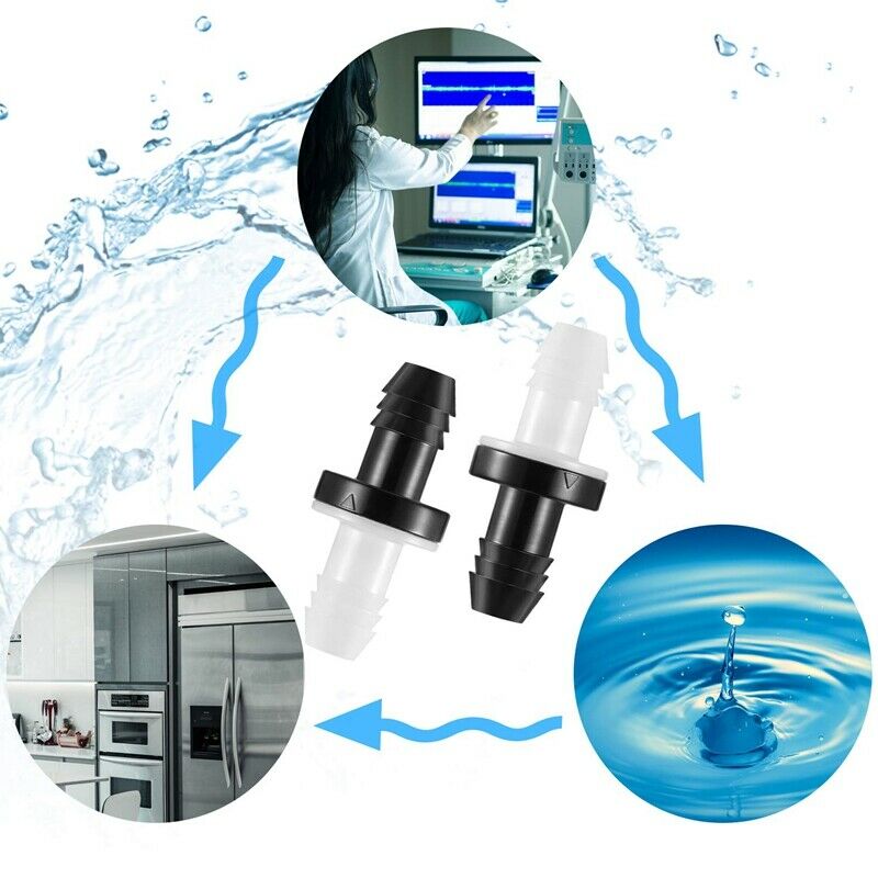 4 Pcs Check Valve 3/8 Inch 10 mm ABS Plug-in Check Valve Fuel Oil Water Gas AiJ4