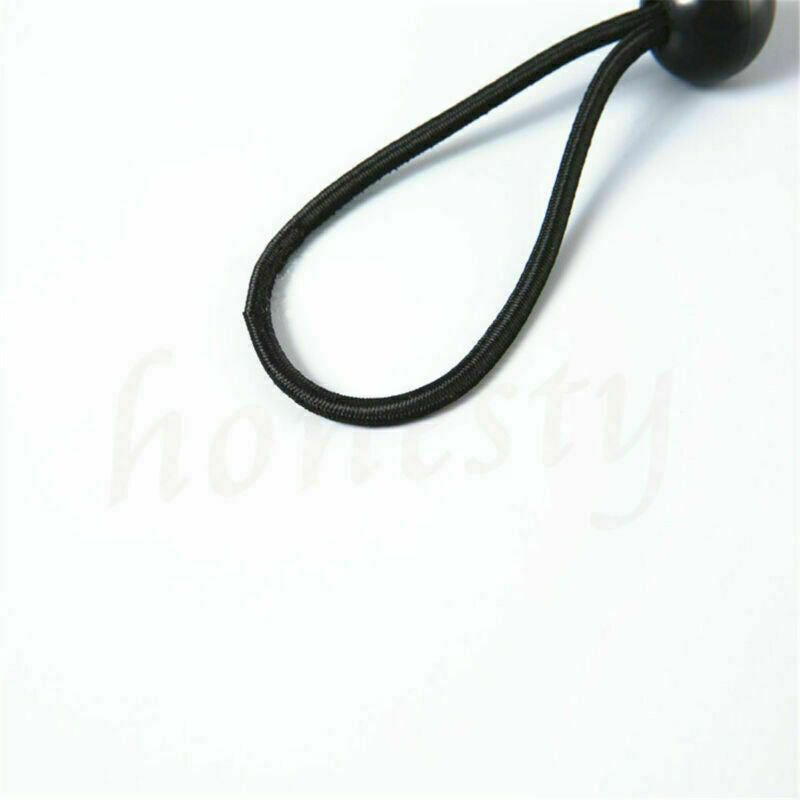 6pcs Multifunction Black Elastic Ball Loop Bungee Tie Tarpaulin Shock Cord Wire