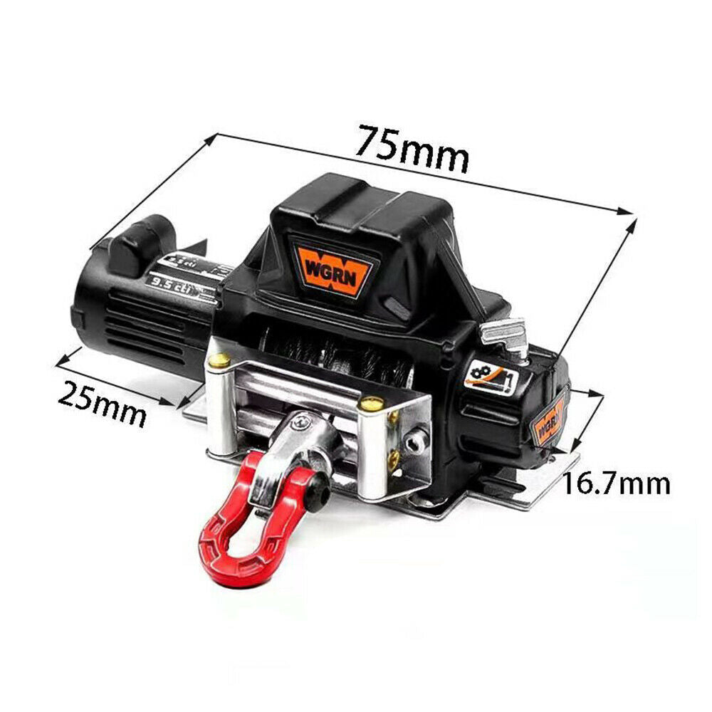Metal Electric Winch for 1:10 Axial Controller SCX10 90046 TRX4 Redcat