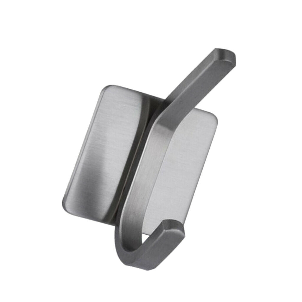 Wall Hook Adhesive Hook Stainless Steel Clothes Hanger for Bathroom Kitchen