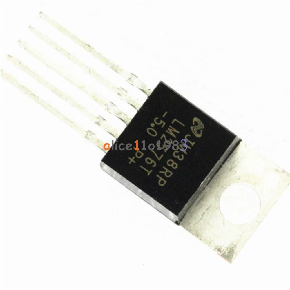 10PCS LM2576T-5.0 LM2576 IC REG BUCK 5.0V 3A TO220-5