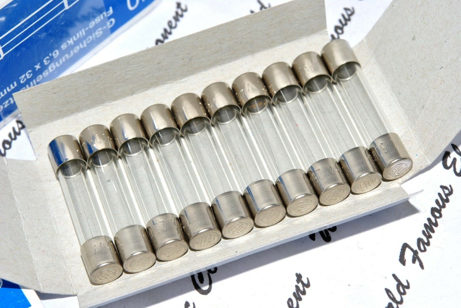 2pcs - ELU / SIBA  T 2A  250V 6.3x32mm Slow Blow Glass Fuse - For Audio