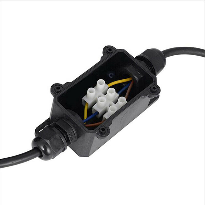 2 Way Waterproof IP68 Electrical Cable Wire Connector Junction Box for outdoY1
