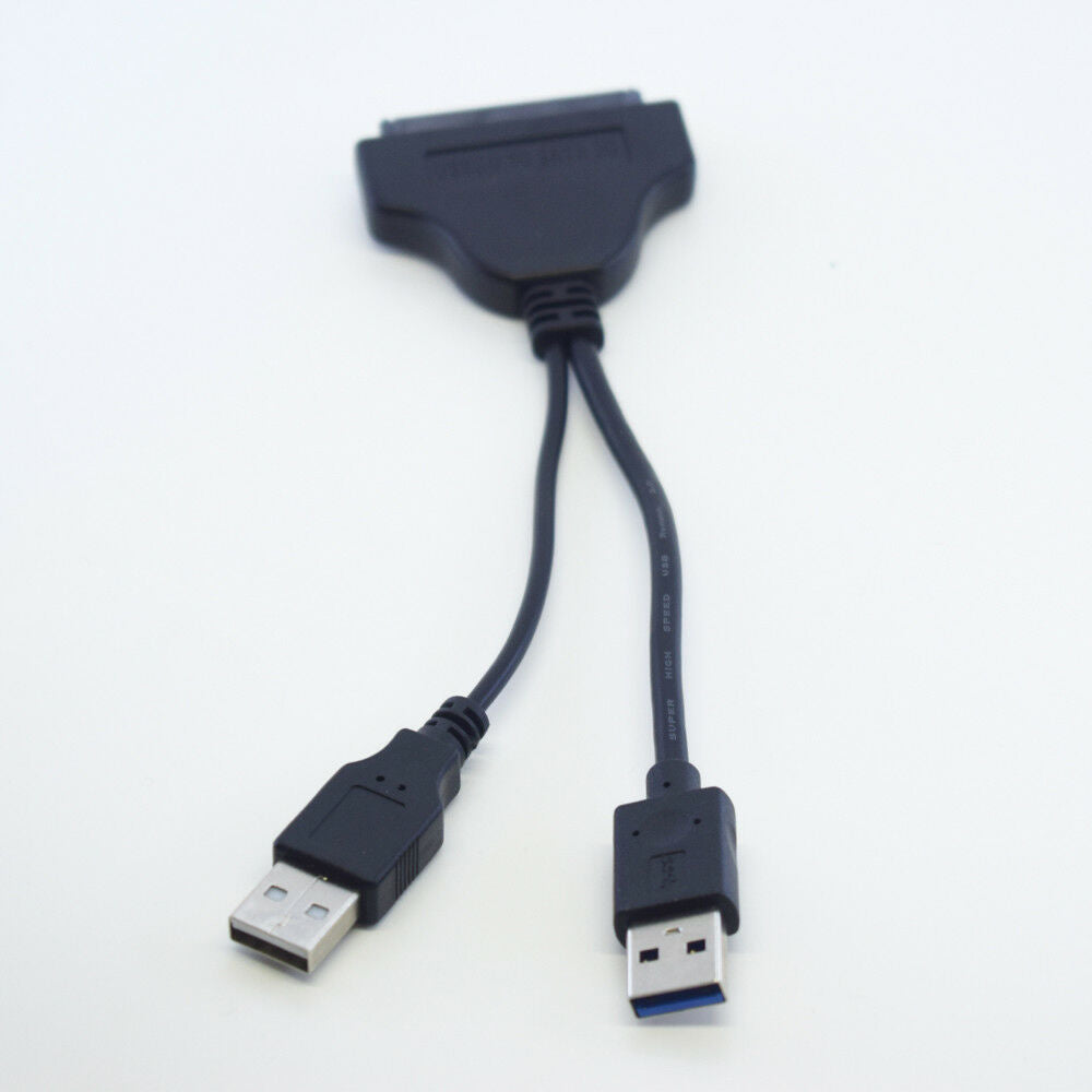 1pc 0.16m USB 3.0 A Male + USB 2.0 A Male To SATA 3Gbps Y Splitter Adapter Cable