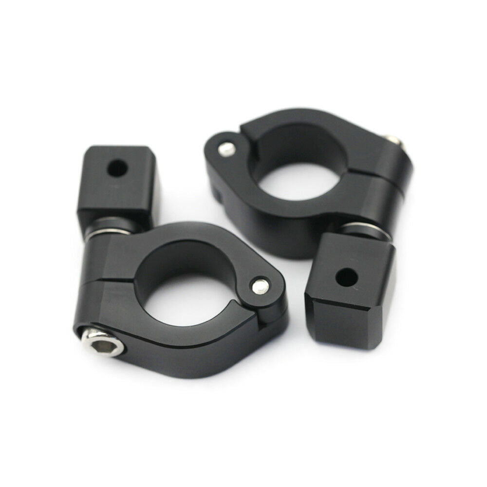 Front Driving Aux Lights Fog Lamp Supporter 25mm Bracket Motorcycle Universal