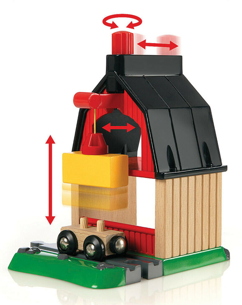 33719 BRIO Farm Railway Set Wooden Toys - Railway Sets Age 3-5 years / 19 pcs