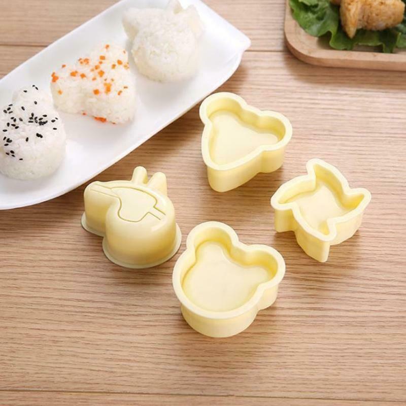4 Pcs High Cost Performance Non-stick Sushi Molds Picnic Kitchen for Bento Boxed