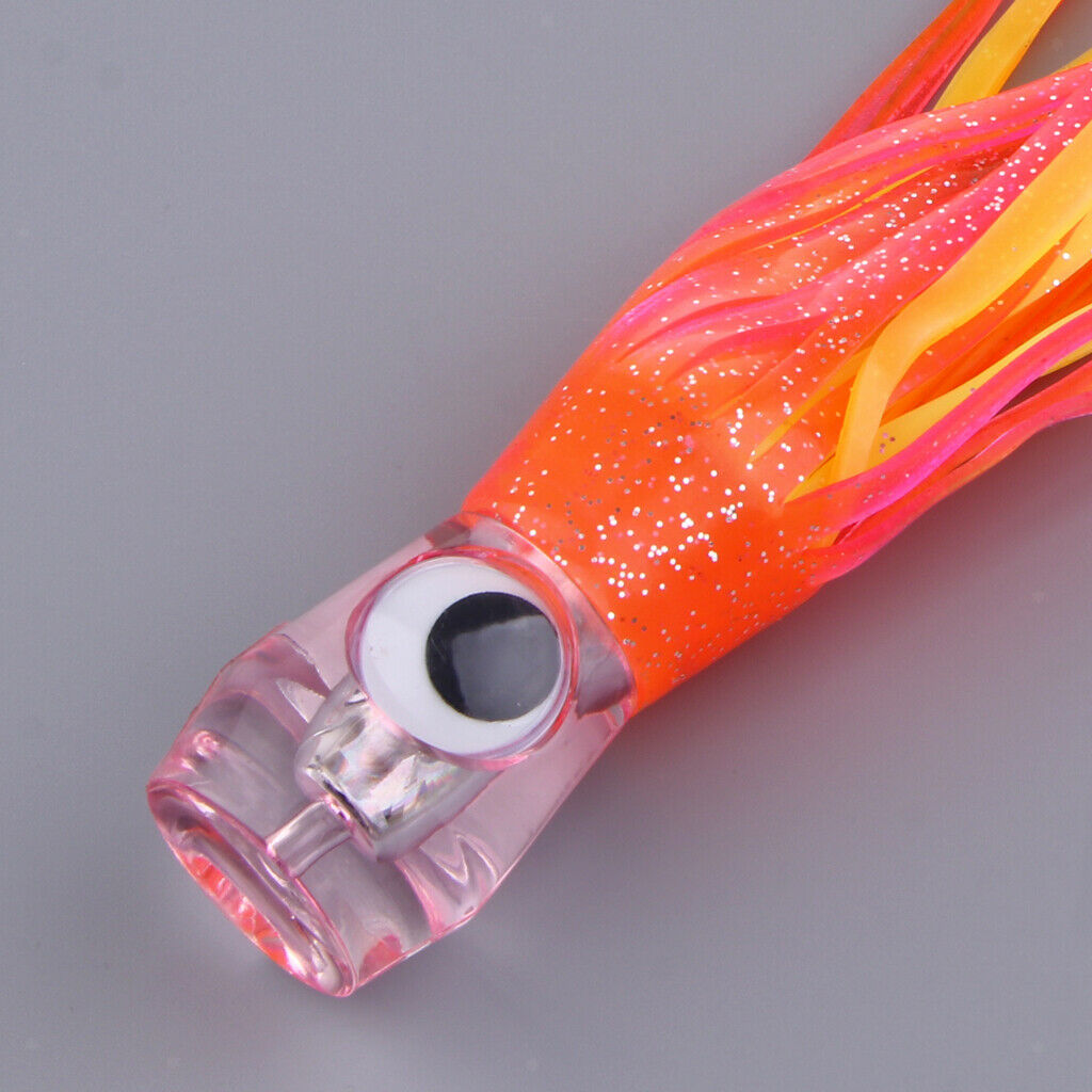 4x Soft Fishing Lure Octopus Skirt Trolling Lure Head Lures Lure Accessories
