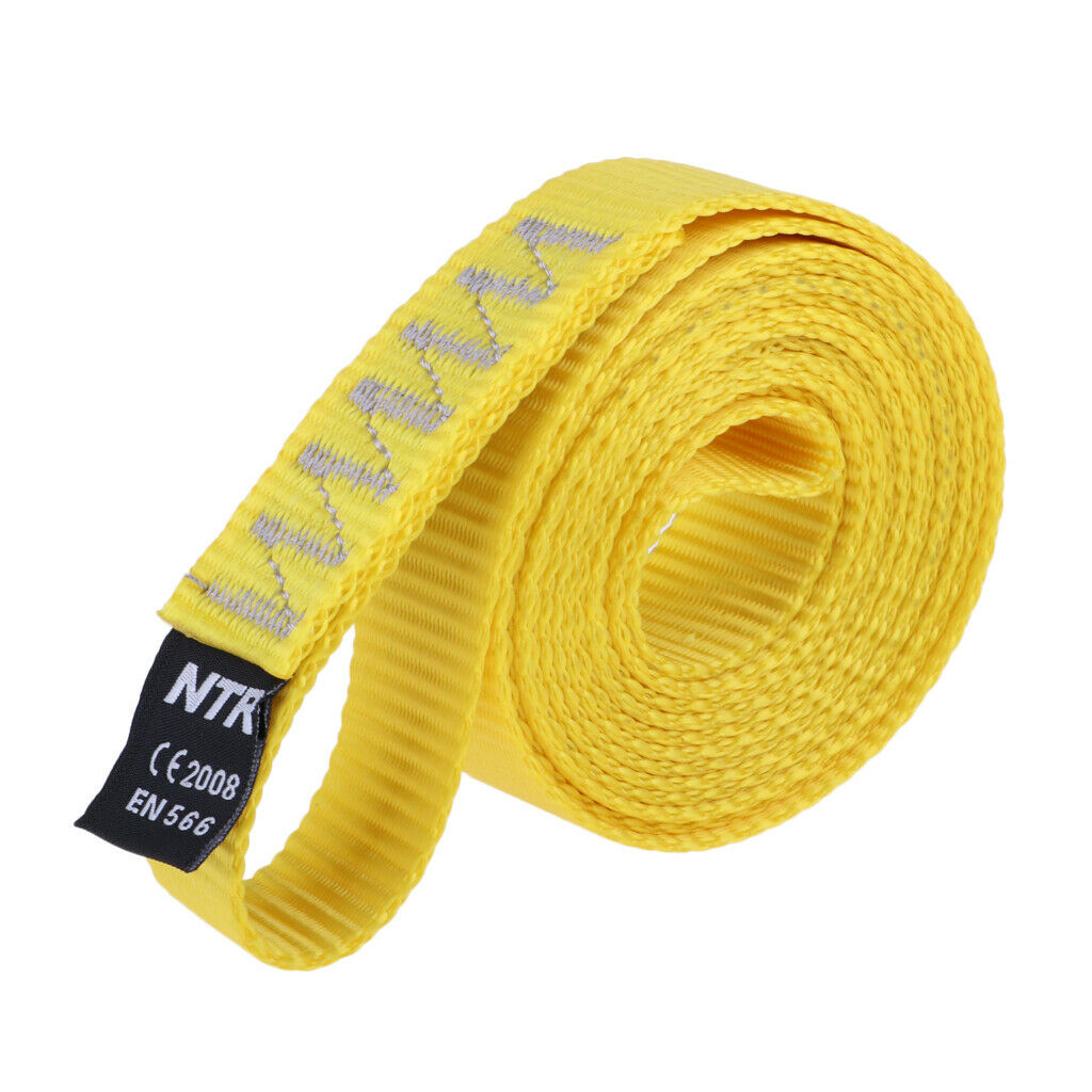 2pcs Climbing Sling 35KN 120cm Nylon Sling Runner Strap Safety Equipment