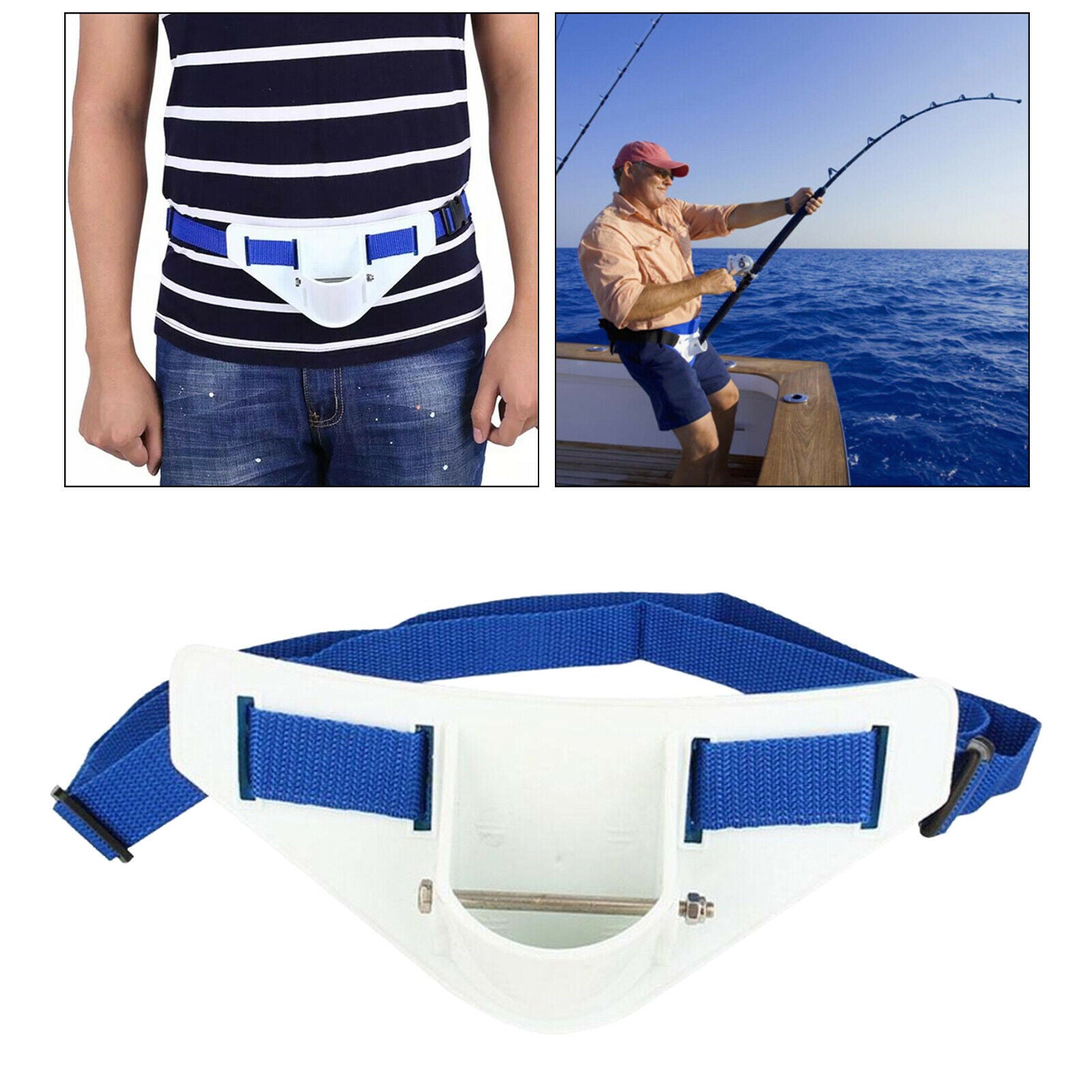 Belly Top Fighting Belt Boat Fishing Rod Holder Stand Up Pole Support Tackle