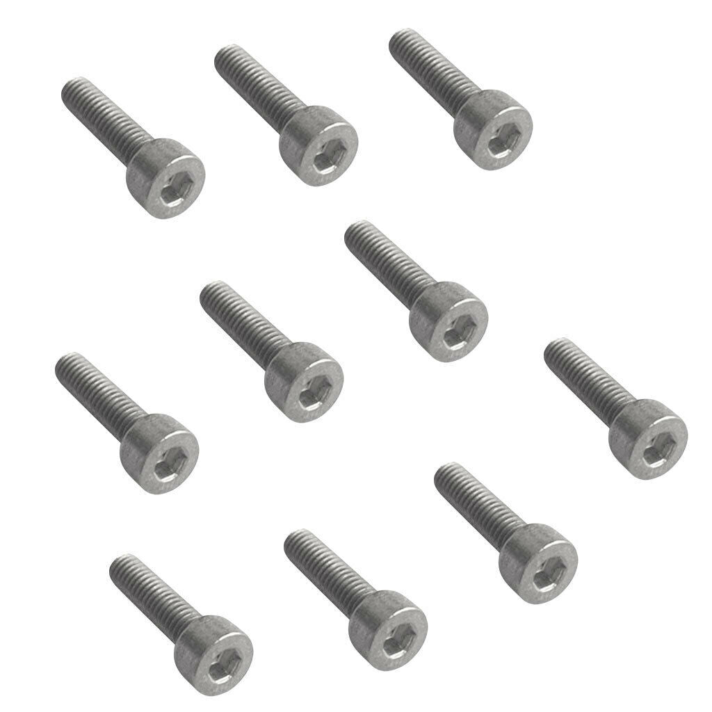 10pcs M6*8 Titanium GR1 TA1 Hexagon   Head Tapered Socket Bolts Screws