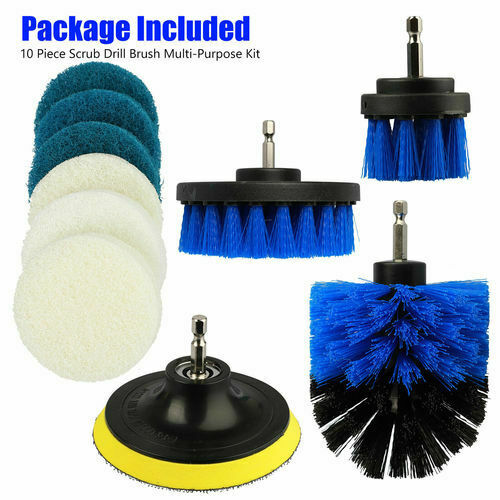 Drill Brush Power Brush Scrubber Cleaning Kit Attachments All Purpose Deep Clean