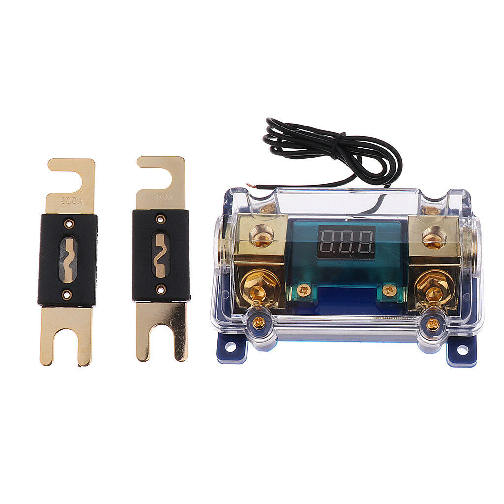Easy Install Digital Platinum ANL Block 0/2/4 Gauge Fuse Holder SKFH125BG