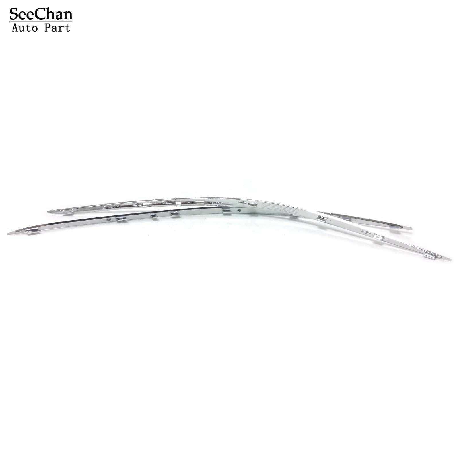 1Pair Bumper Impact Strip Trim Chrome Left+Right Fit For BENZ E-Class W211 07-09