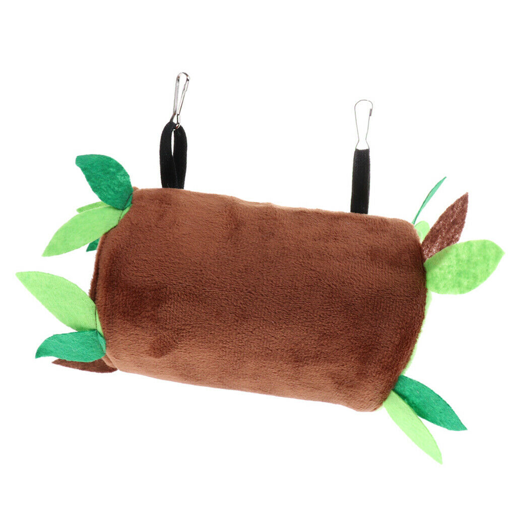 Pet Warm Sleeping Bed Hanging Cage Tunnel Hammock Habitat Decor