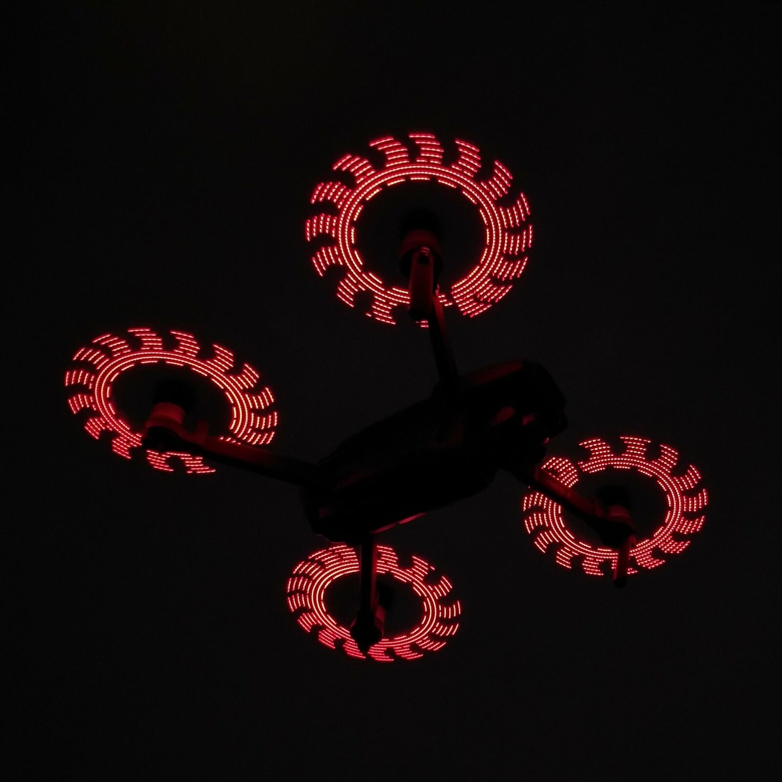 1 Pair Programmable LED Flashing Word Propellers Props for DJI Mavic Air 2 / 2S
