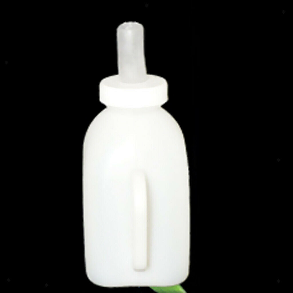 1L Calf Milk Bottle Hand Rearing Poddy Teat Weaning Feeder Milking Farm Tool
