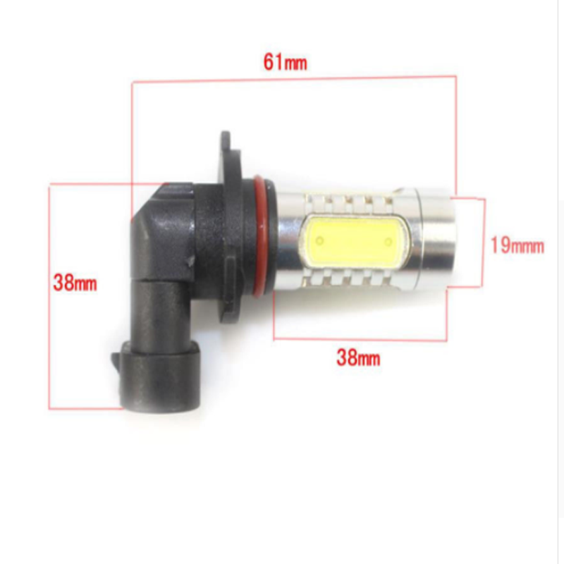 2pcs HID White 9006 HB4 LED Bulbs Fog Light & Decoders, Error Free Fog Lamp