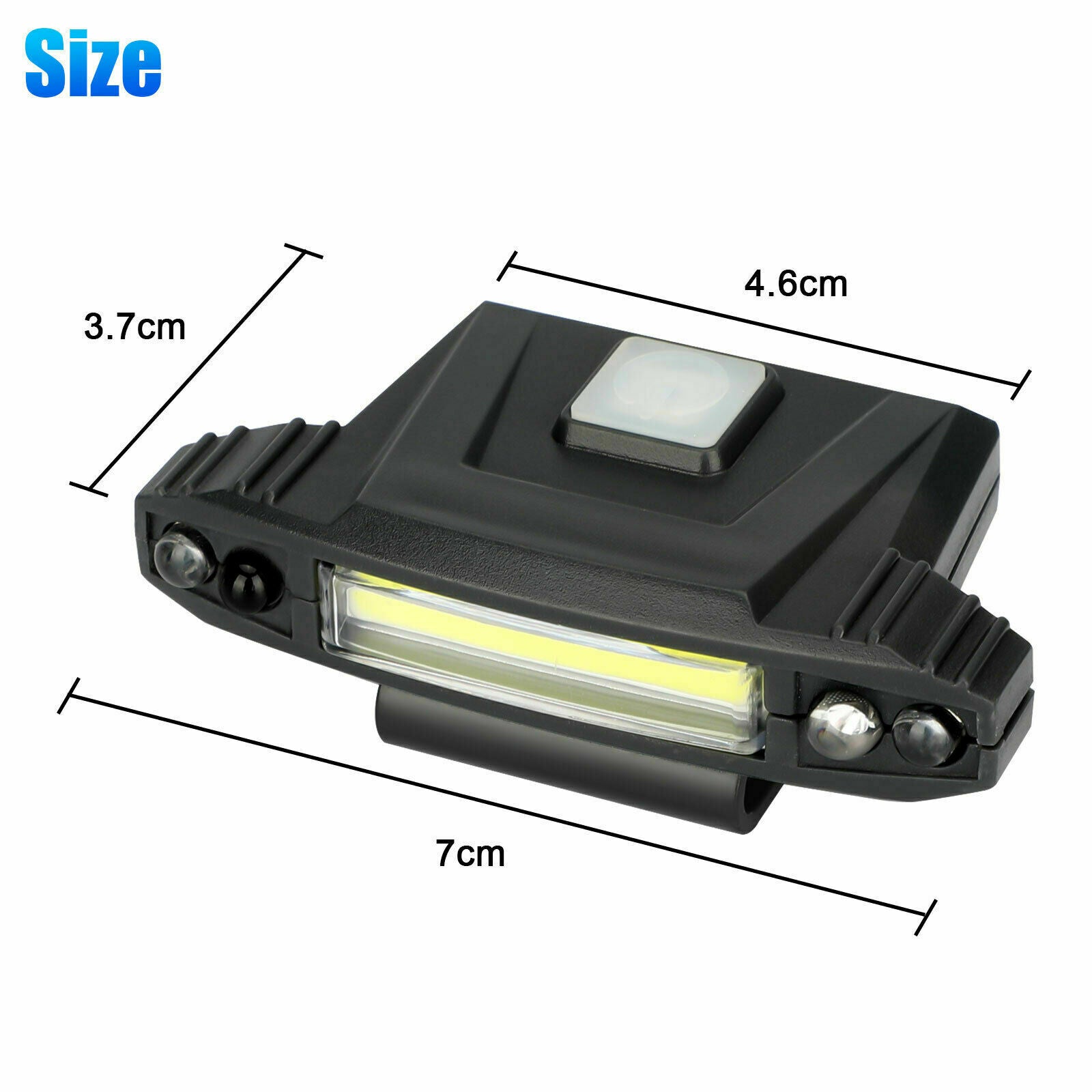 Cap LED Clip-on Headlamp USB Rechargeable Sensor Hat  Headlight Lamp Torch Light