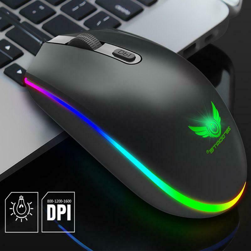 RGB Wired Gaming Mouse Optical Wire Computer Gamer Mice for PC Laptop Notebook