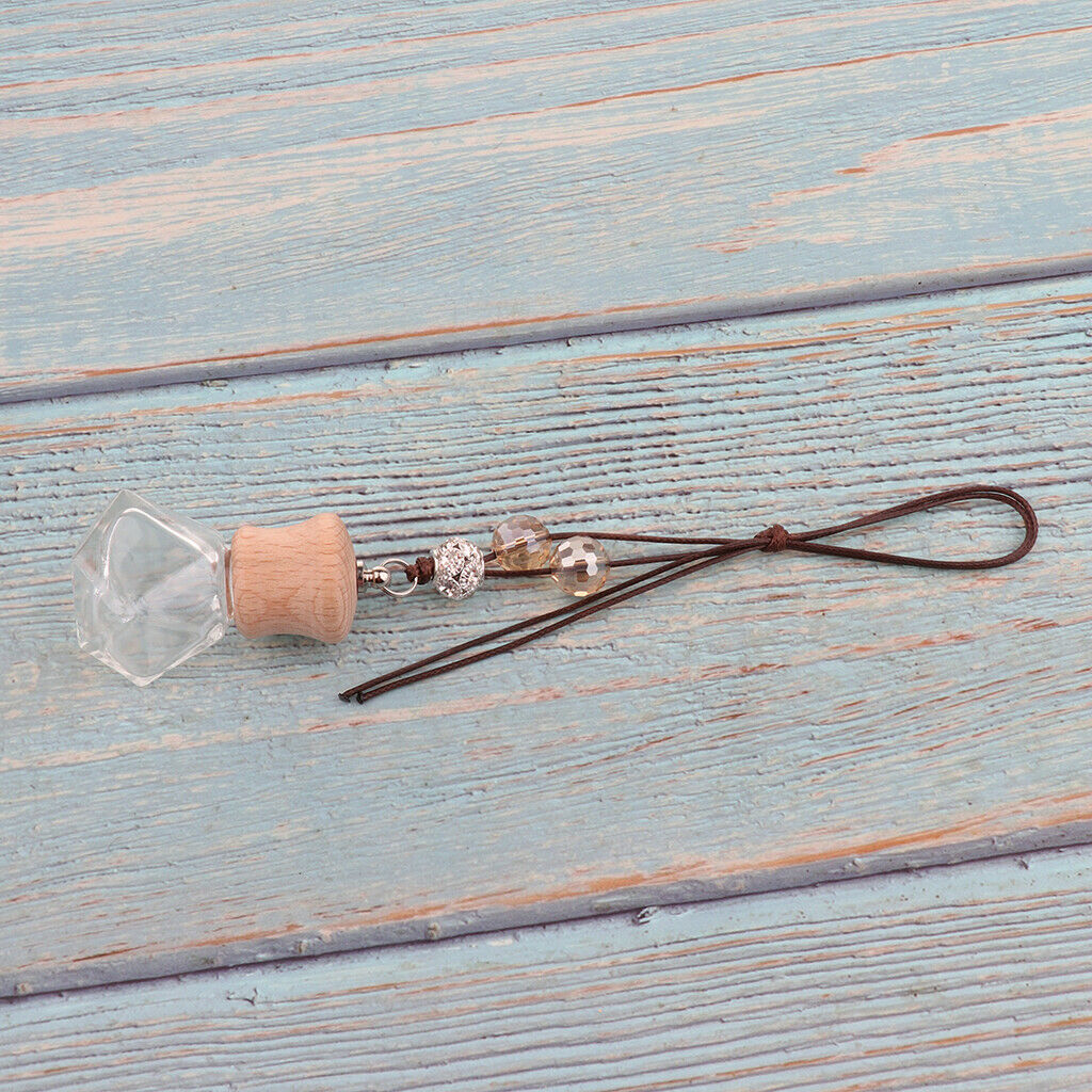 20Pack Empty Charm Car Hanging Perfume Bottle Essential Oil Bottle Pendant