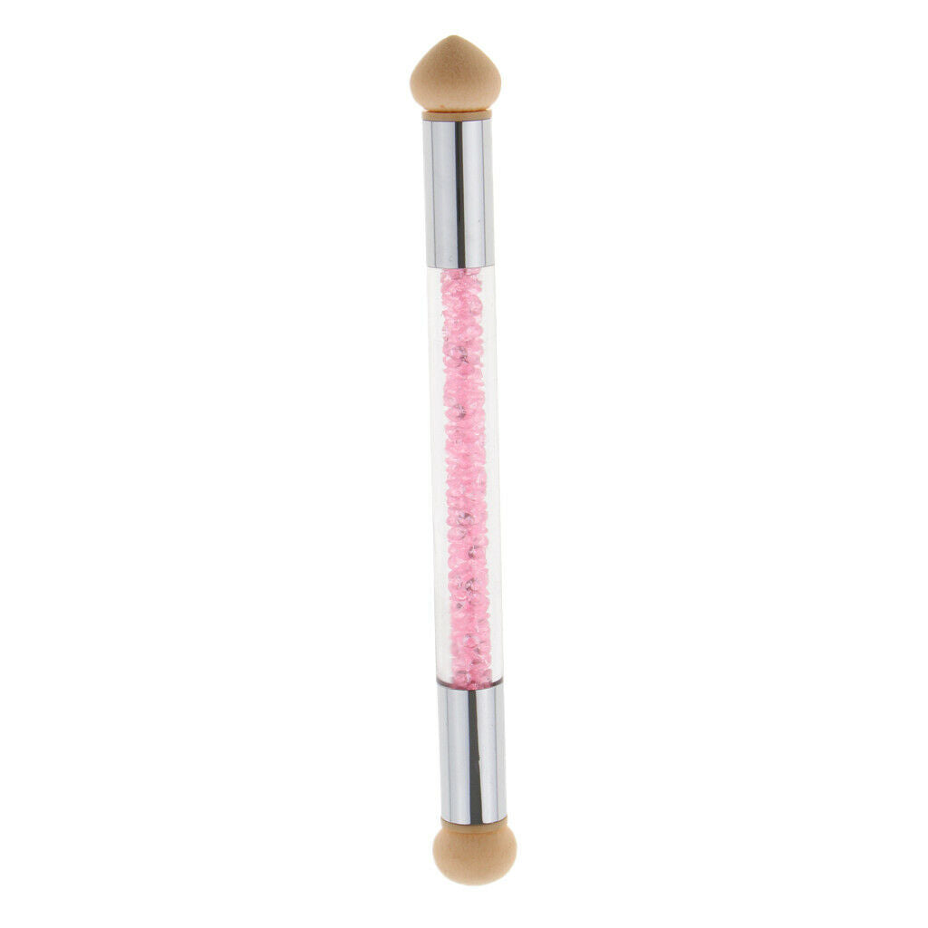 Nail Art Brush, Dual Tipped Ombre Nail Art Sponge Brush for DIY Gradient