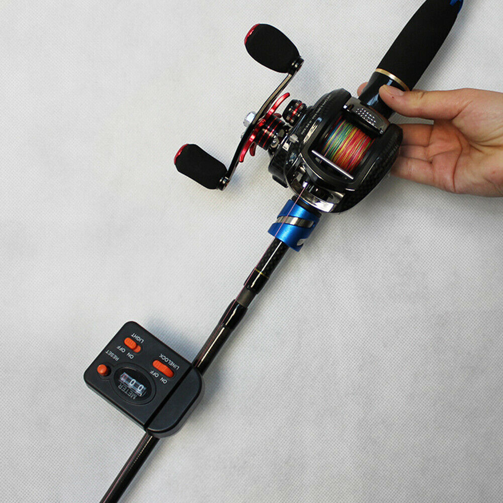 99.9m Fishing Line Counter Meter Length Gauge Depth Finder Digital Tackle