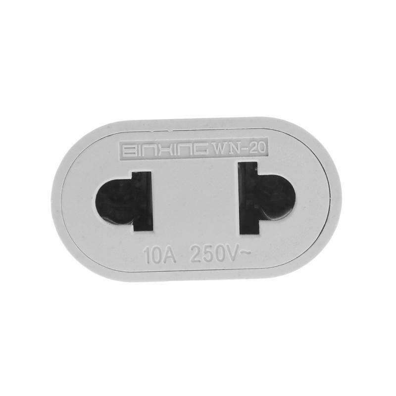 US Female To EU Male AC Power Plug Converter Worldwide Travel Charger Adapter