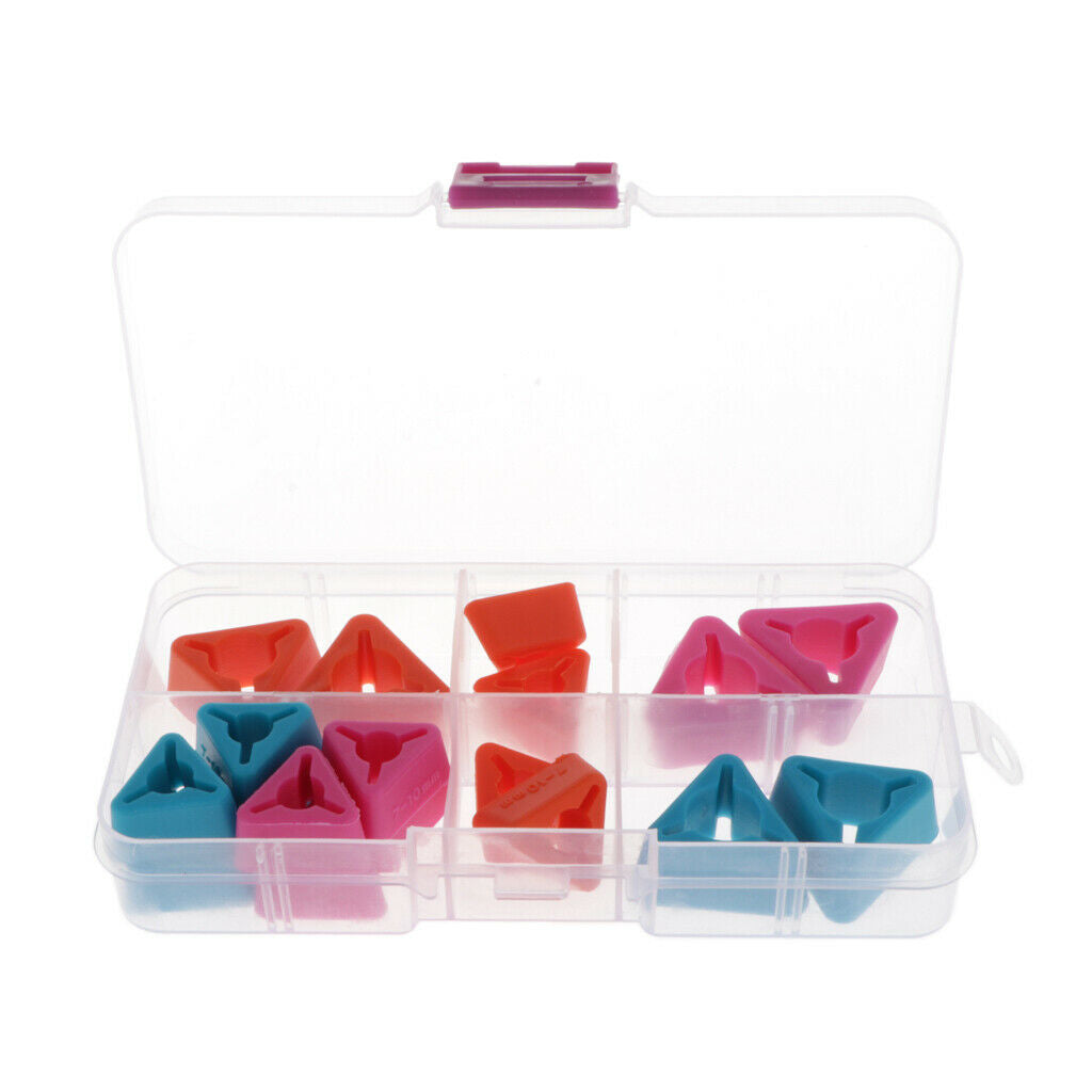 18pcs Triangle Knitting Needles Point Stoppers Protectors Knitting Tool