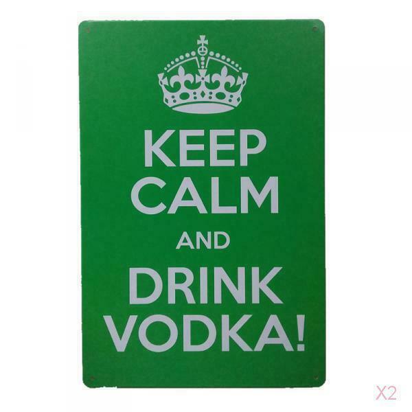 Metal Sign Tin Poster KEEP CALM&DRINK VODKA Tavern