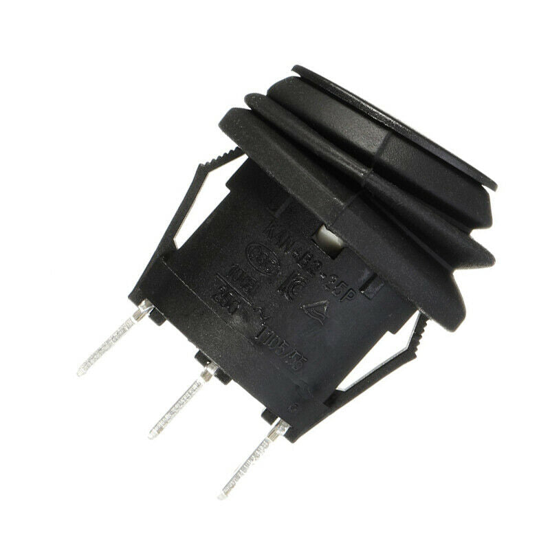 5x ON/OFF/ON 3Position Car Boat 3Pin Round Rocker Switch SPDT 6A/250V 10A/125VAC