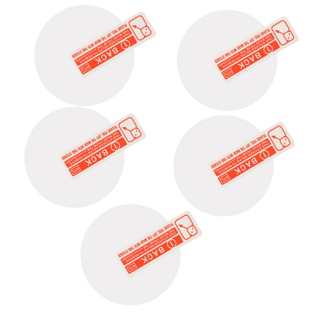 5 Pieces Tempered Glass Screen Protector Film For 35mm Diameter Watch