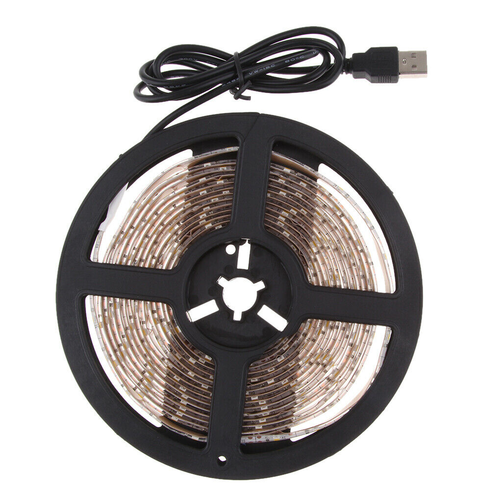 DC 5V USB RGB 60SMD/M Waterproof LED Strip Light TV Back Lighting Kit 4Meter