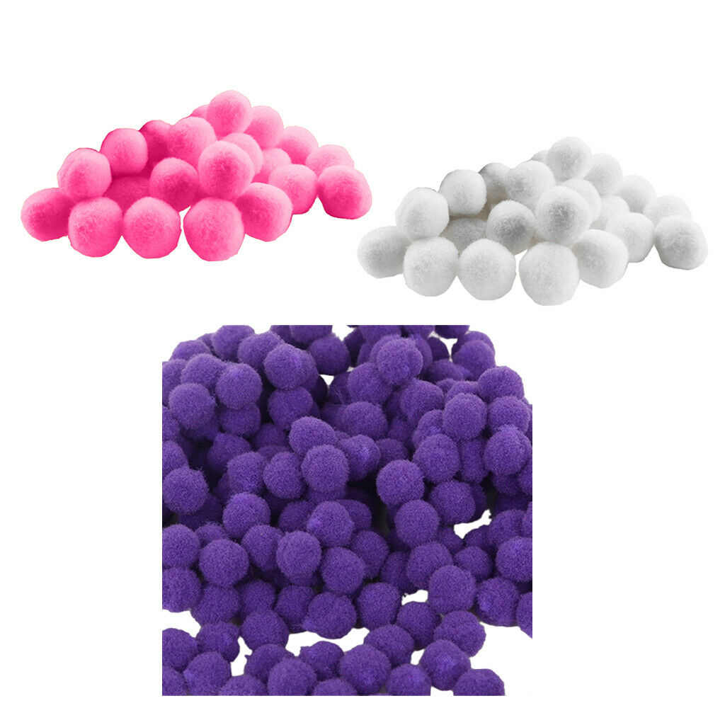 300 Pieces Mixed Pom Pom Balls MINI Felt Balls 0.7inch, for DIY Decoration,