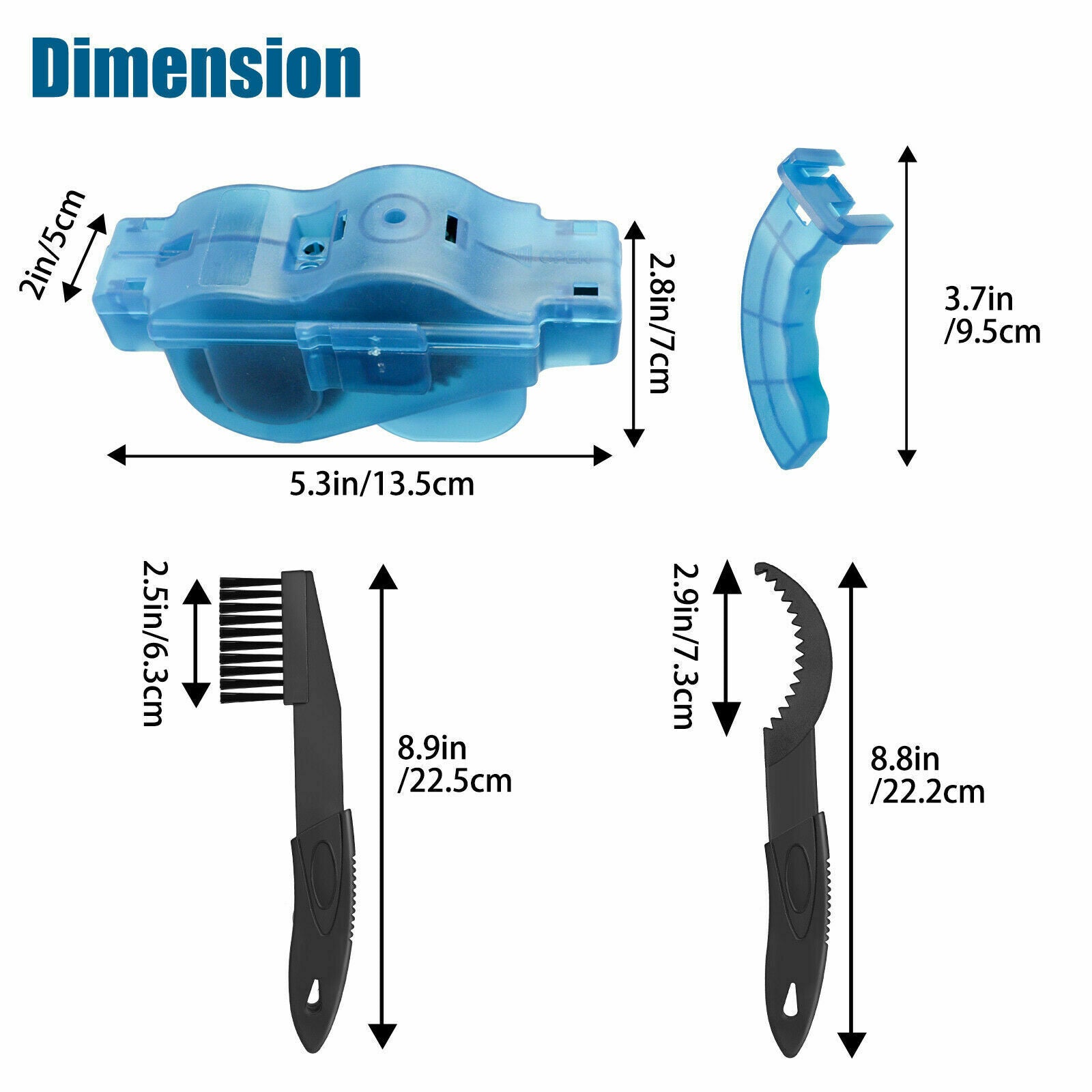 Bicycle Chain Cleaner Bike Wash Cleaning Tool Cycling Scrubber Brushes Wheel Kit