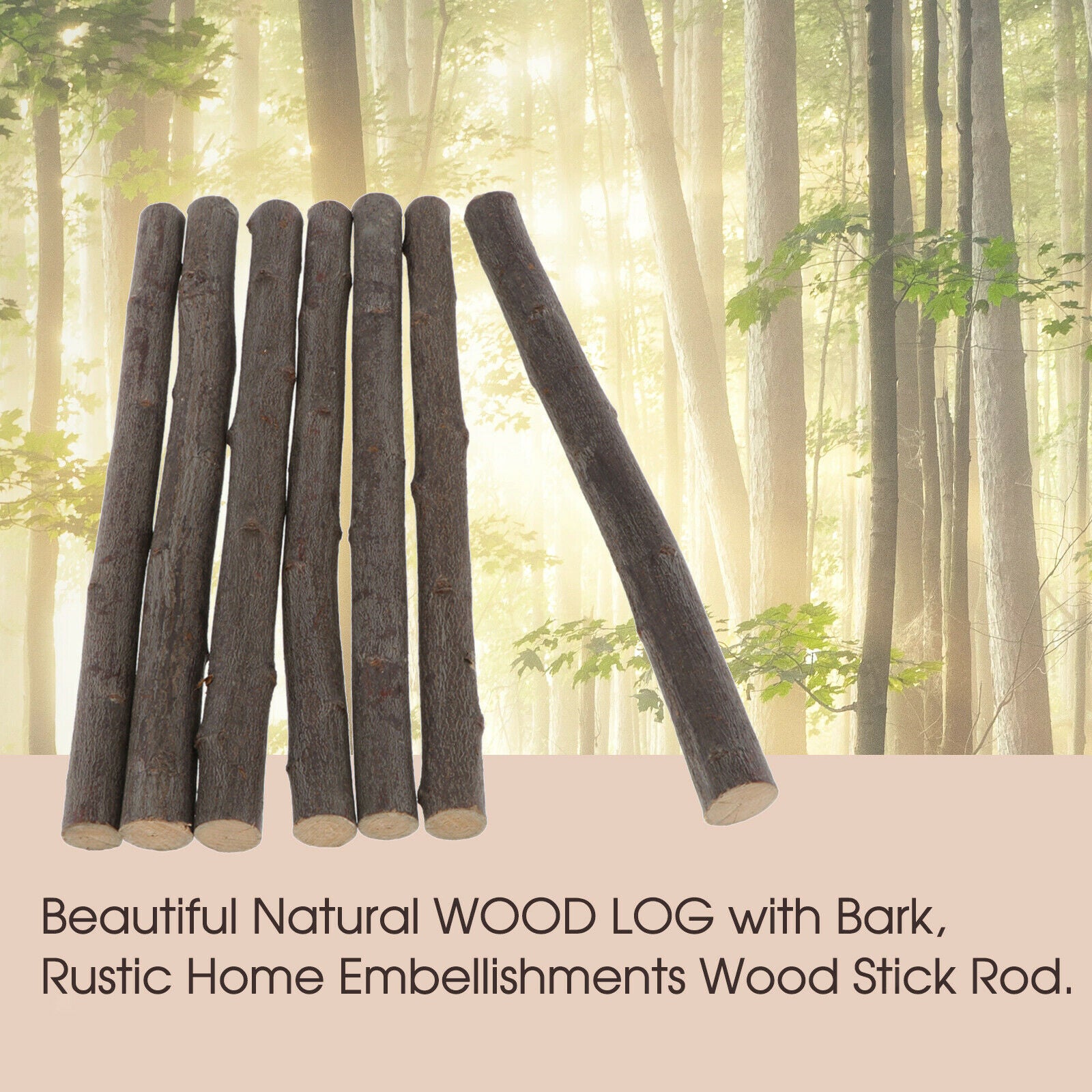 7 Wooden Sticks Wooden Twigs DIY Branches Willow Logs for Crafts, Photo Props,
