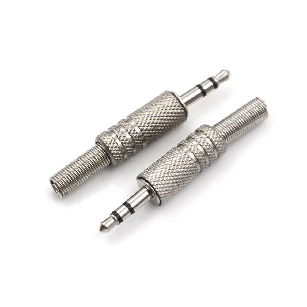 5PCS 3.5mm 3 Pole Headphone Audio Jack Male Plug Soldering Connector Ne.l8
