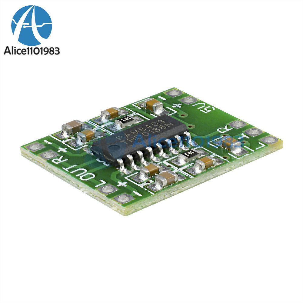 2pcs 2 Channel 3W Digital power PAM8403 Class D Audio Amplifier Board USB DC 5V