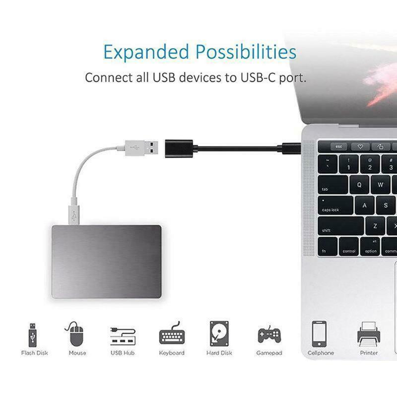 USB 3.0 USB-C Type C Male To Female USB A Adapter for Laptop Phone Tablet Camera