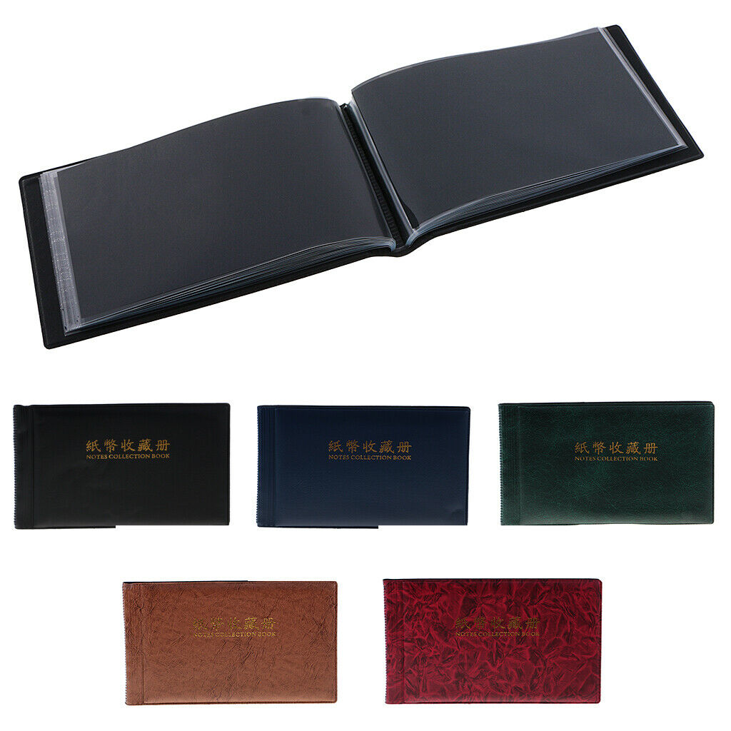 2Pcs 60 Holders Collecting Money Penny Pockets Collection Storage Album Book