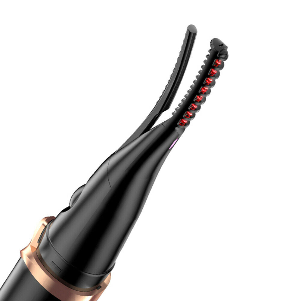 Electric Heated Eyelash Curler USB Rechargeable Long Lasting Beauty Makeup Tool