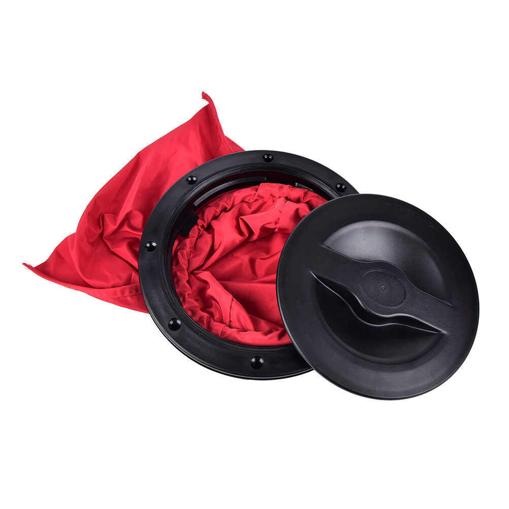 New 8" Deck Plate Boat Kayak Canoe Storage Bag Cover Kit Hatch T7H7 BDAU