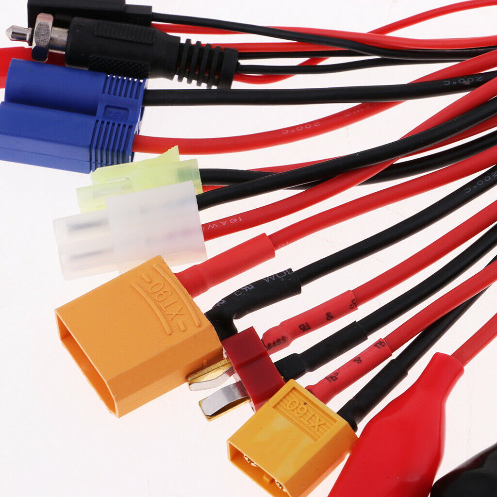 10 in1 Multifunctional Charge Adapter Cable Wire for XT60 XT90 EC5 FUTABA JR