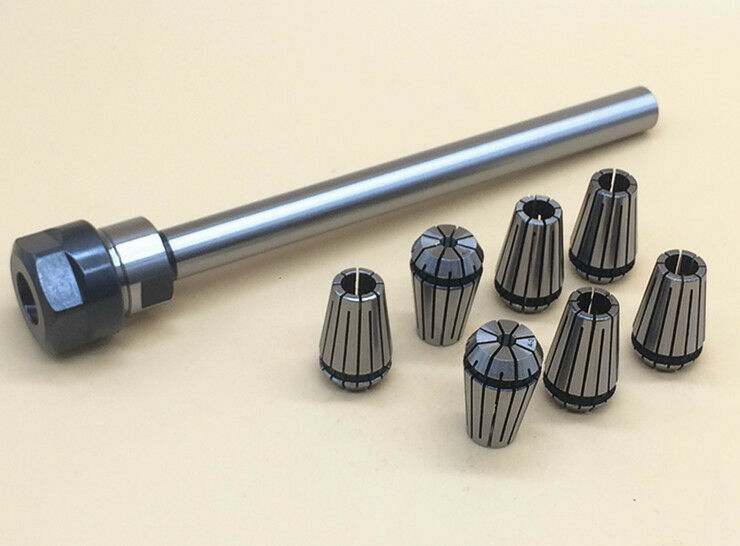 C10 ER8A 100L Collet Chuck Holder + 7Pcs Precision ER8 Spring Collet Set[M1]