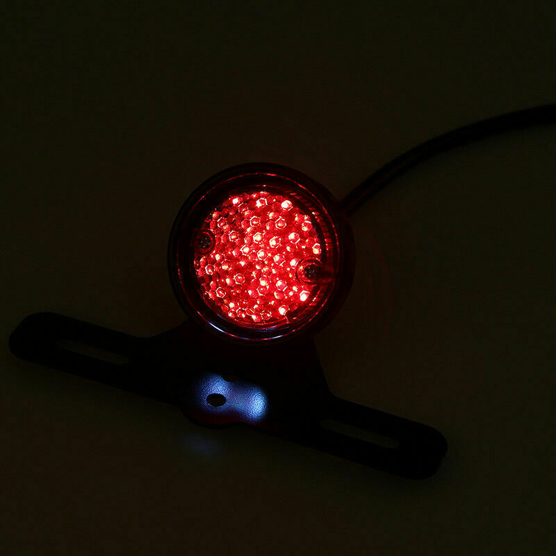 Rear Brake Integrated Tail Light License Plate Holder Bracket For Scooter ATV