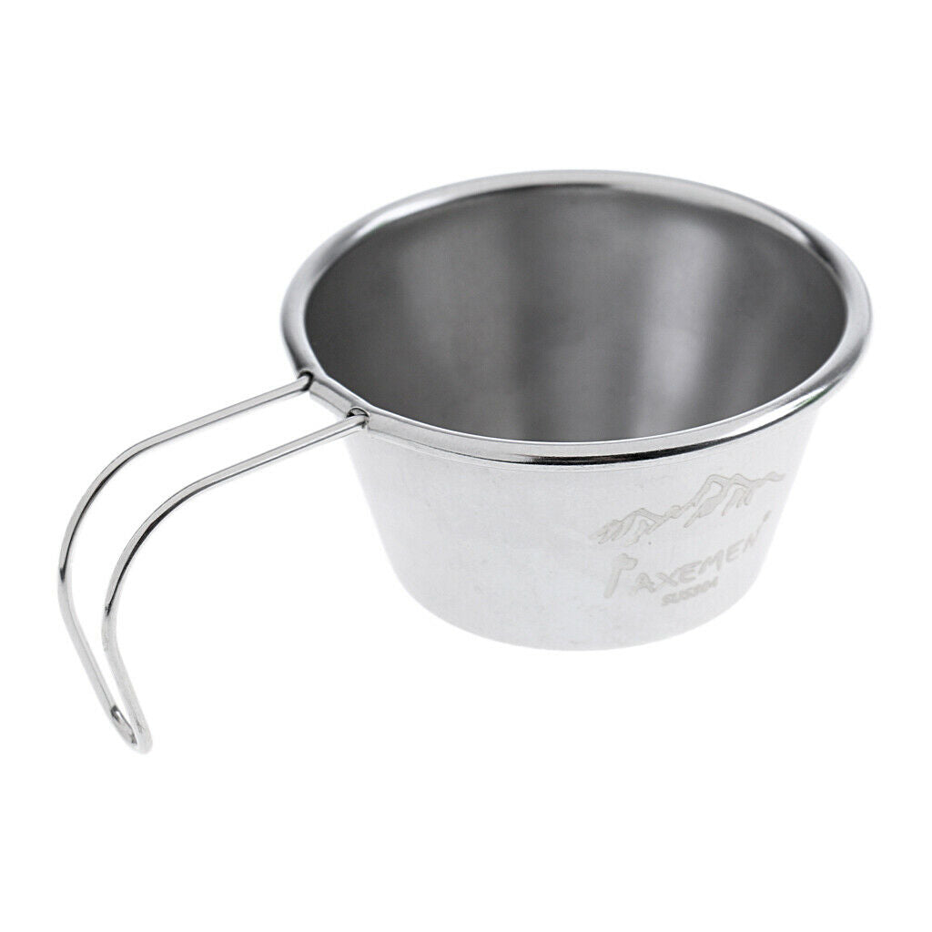 30ml 304 Stainless Steel Tea Mug Cup for Camping/ Travel/ Backpacking/ BBQ